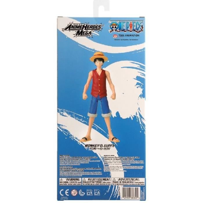 Figurine One Piece BANDAI Anime Heroes Mega 38331 Luffy 30 cm - vue 8
