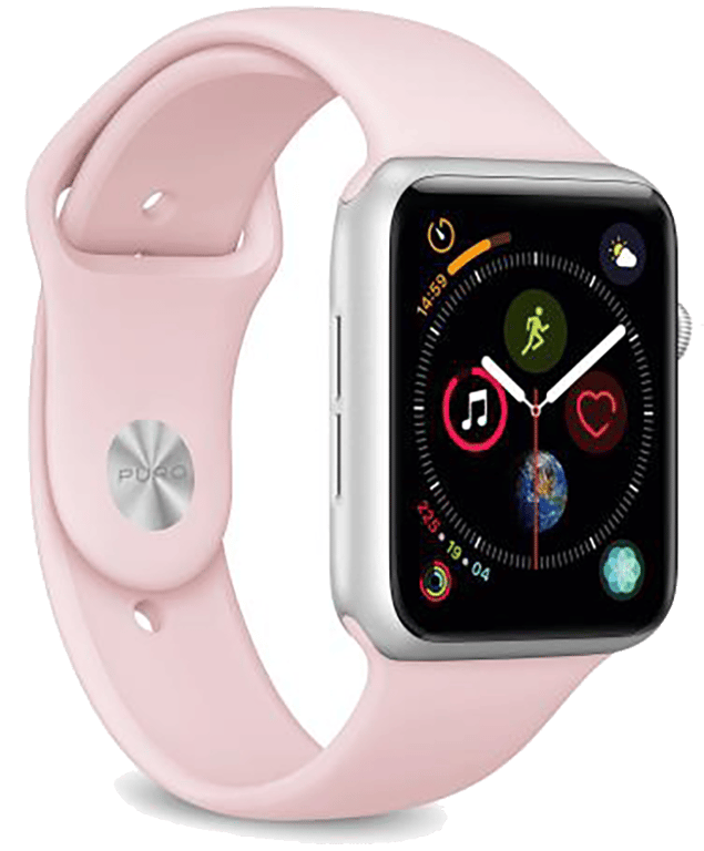 Pack de 2 Bracelets Silicone Icon pour Watch 38-40-41mm S/M +M/L Rose Puro