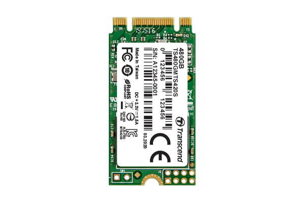 Transcend 480 Go .2 Série ATA III 3D NAND Neuf
