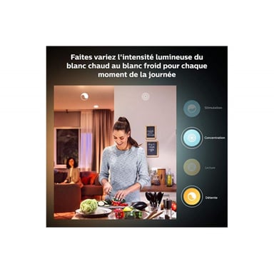 PHILIPS Starter kit White & Color Ambiance lampadina LED GU10 connessa - Confezione da 3