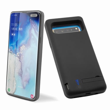 Coque Batterie Chargeur pour ''SAMSUNG Galaxy S10'' Power Bank 6000mAh Secours Slim (NOIR)