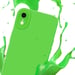 Coque pour Apple iPhone XR en FLUID VERT Housse de protection Étui en silicone TPU flexible
