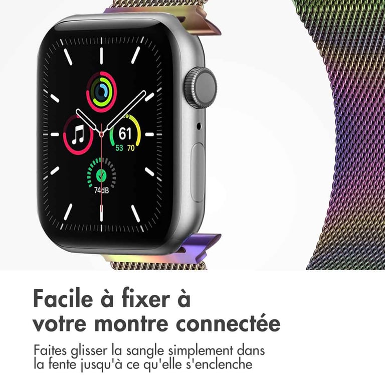 imoshion Bracelet magnétique milanais pour Apple Watch Series 1 á 9 / SE 384041 mm | Series 10 42 mm Taille Galaxy Neuf - vue 2