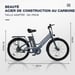 Vélo électrique HITWAY 26 pouces - Moteur 250W,E-Bike avec Batterie au Lithium Amovible 36V 8,4Ah - Noir