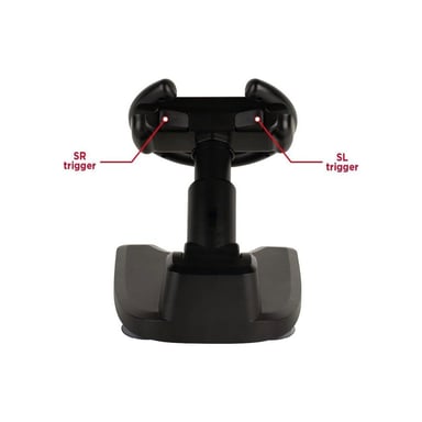 Volant Konix Racing Wheel pour Joy-Con Compatible Nintendo Switch 1 & 2 Compact Pliable Noir