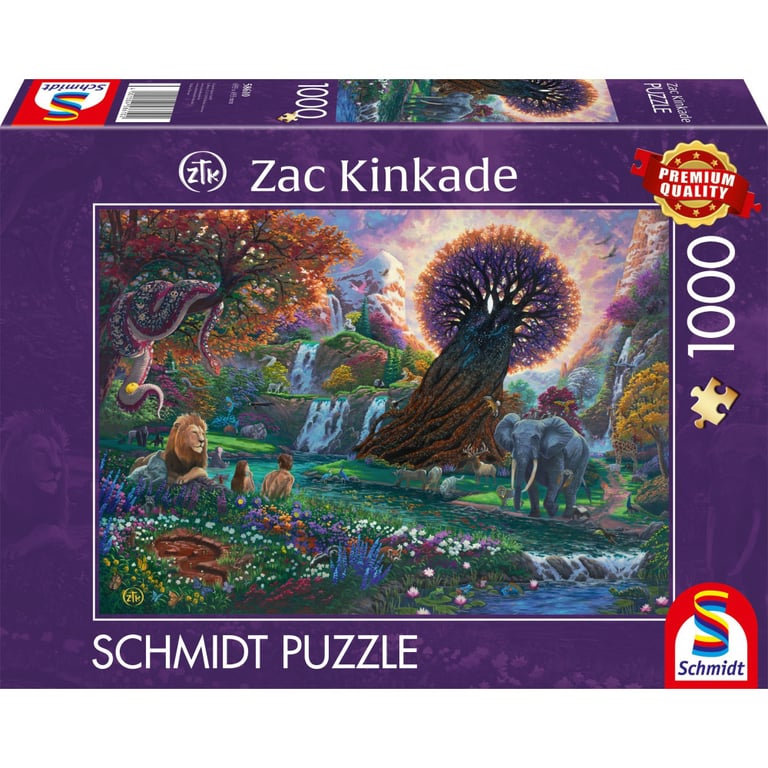 Puzzle 1000 pièces SCHMIDT SPIELE Zac Kinkade The Garden of Eden Illustré Premium Boîte Neuf
