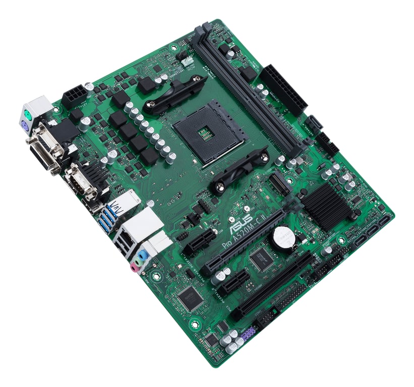 ASUS PRO A520M C IICSM AMD A520 Emplacement AM4 micro ATX Neuf - vue 3