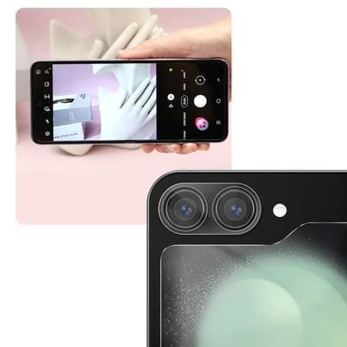 Cristal Templado Trasero Cámara para Samsung Galaxy Z Flip 5 Imak Transparente