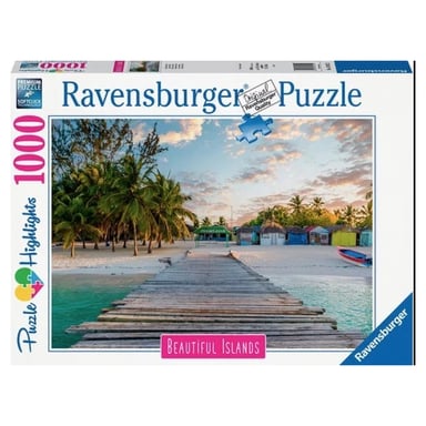 Puzzle de 1000 piezas Caribbean Beach - Tropical Escape
