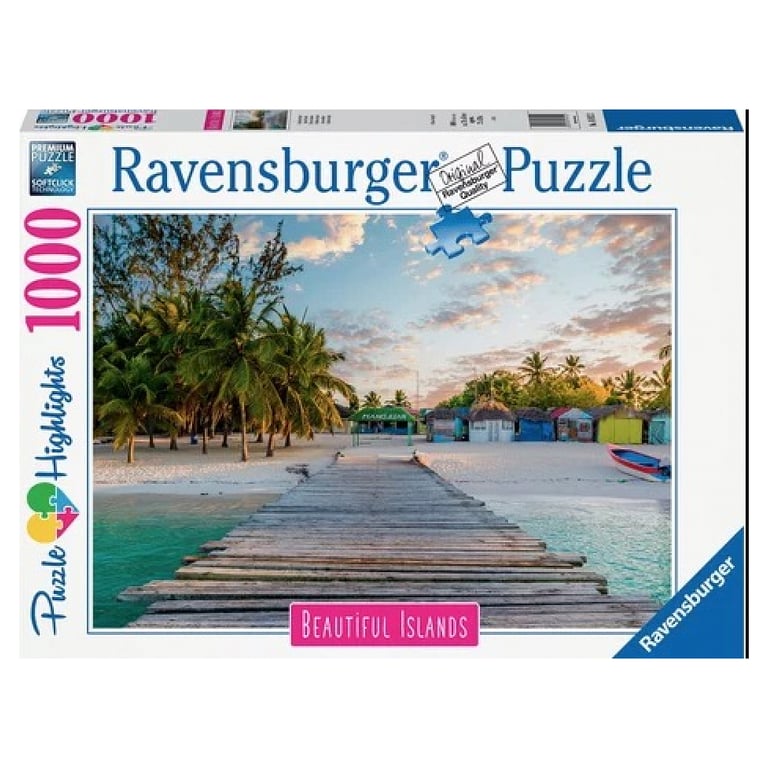 Puzzle 1000 pièces : Île des Caraïbes Ravensburger France - vue 3