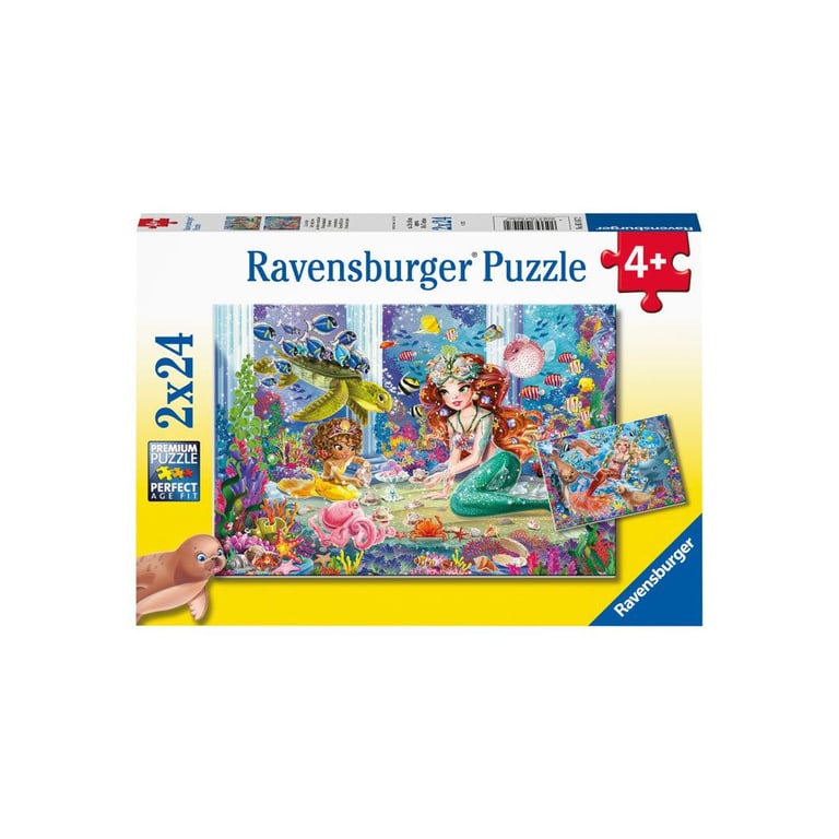 Puzzles 2x24 pièces : Les sirènes envoûtantes Ravensburger France - vue 8