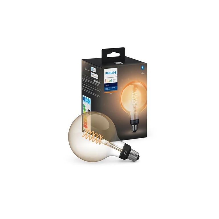 Ampoule LED connectée Philips Hue ronde IP20 E27 550lm chaud - vue 3