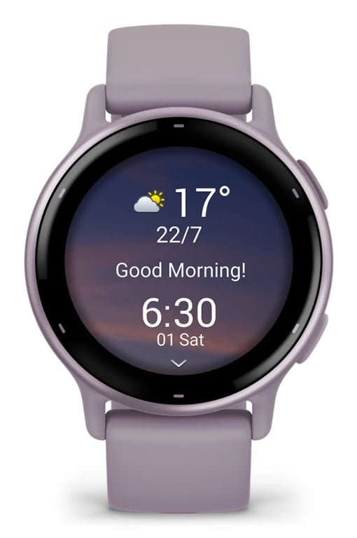 Garmin Vivoactive 5 3,05 cm (1.2 ) AMOLED Numérique 390 x 390 pixels Écran tactile Violet Wifi GPS (satellite) - Neuf