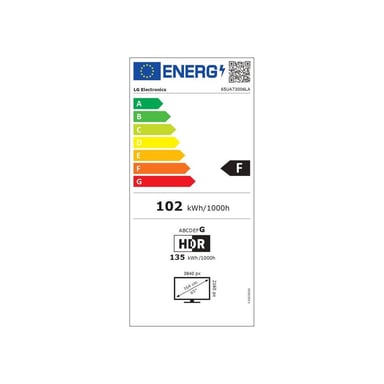 LG LED UA73006 Noir - vue 3