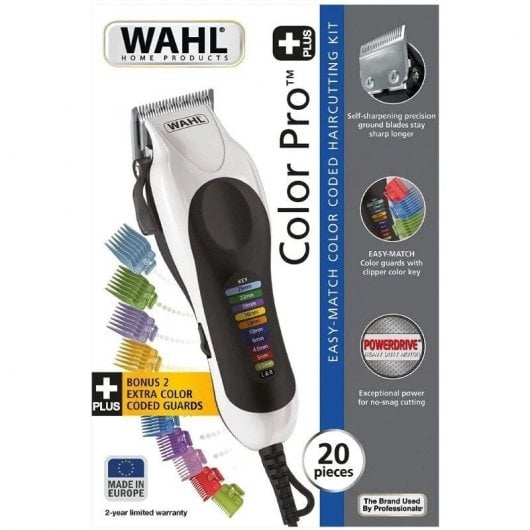 Tondeuse cheveux WAHL Color Pro Plus Lames de précision Peignes de guidage à code couleur - vue 3
