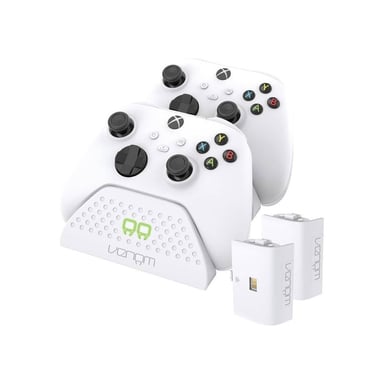 Station d'accueil double charge VENOM Twin VS2871 pour manettes Xbox Series X|S & One Blanc