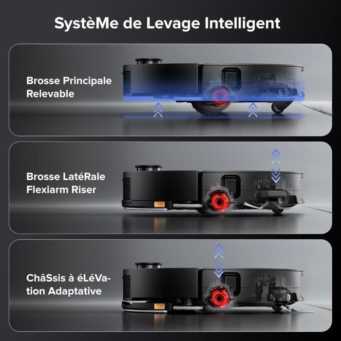 Aspirateur Robot Roborock Saros 10 – 22000 Pa, Autonomie 220 min - vue 3