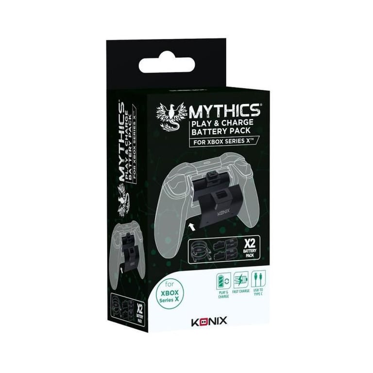 Konix Station de Charge pour Manette - Mythics - Play & Charge - Battery Pack - Xbox Series X Noir - vue 3