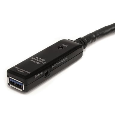 StarTech.com Cable Extensor Alargador USB 3.0 SuperSpeed Activo de 3m - USB A Macho a Hembra - Negro