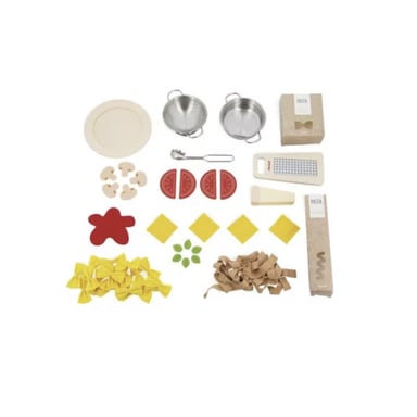 Juego de pasta de madera y fieltro - Juego de imitación para niños