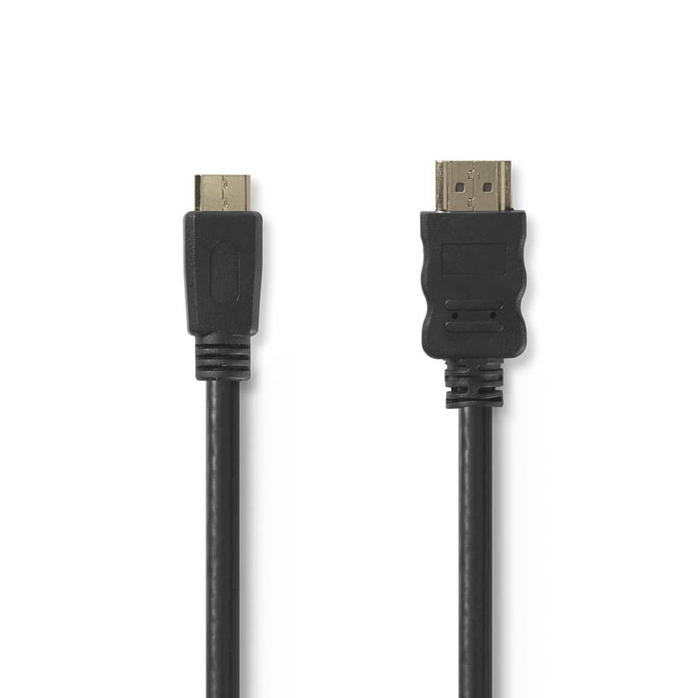 NEDIS  CVGP34500BK30 c&acirc;ble HDMI 3 m HDMI Type A (Standard) HDMI Type C (Mini) Noir - Neuf