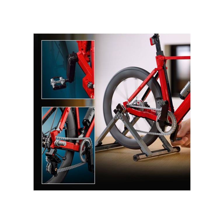 LEGO Icons 11380 Vélo de Route Adulte 1015 Pièces avec application LEGO Builder Gris - Neuf
