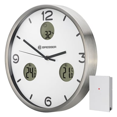 BRESSER MyTime Io NX Reloj de pared radiocontrolado - blanco 8020211GYE000