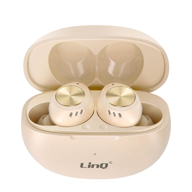 Écouteurs Sans fil Bluetooth Microphone Intégré Beige
