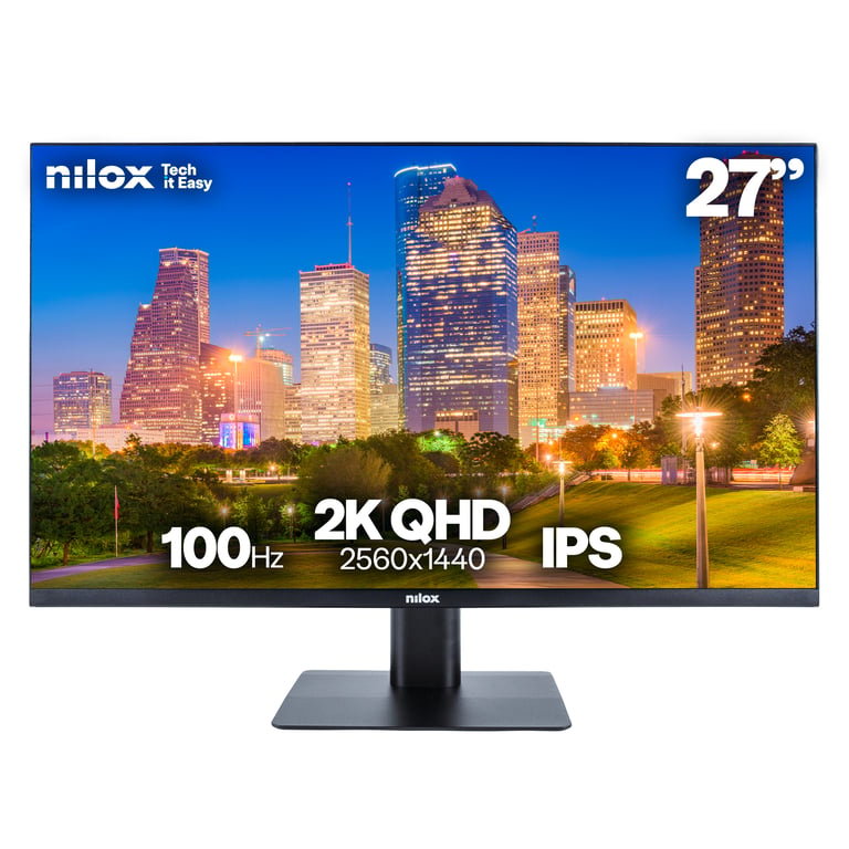 Nilox NXMM272K112 écran plat de PC 68,6 cm (27 ) 1920 x 1080 pixels 2K LED Noir - Neuf