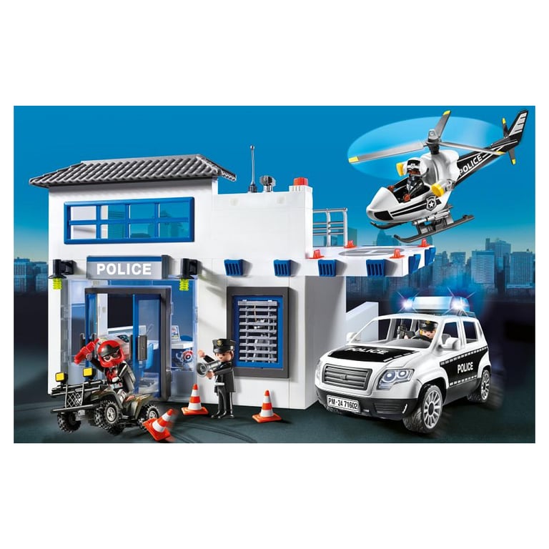 Jeux D'imitation Poste De Police Et Véhicules Playmobil La Boite - vue 2