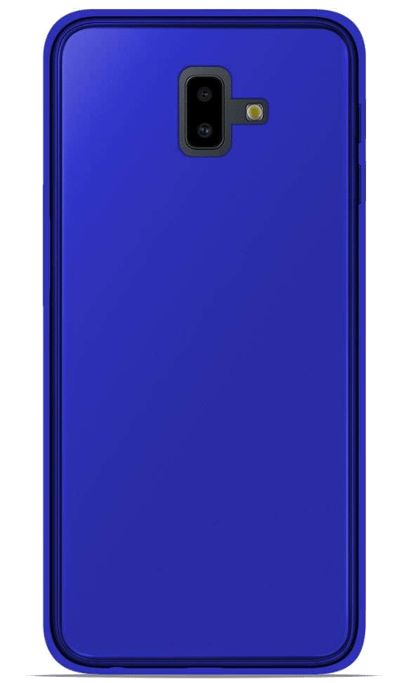 Coque silicone unie compatible Givré Bleu Samsung Galaxy J6 Plus 2018