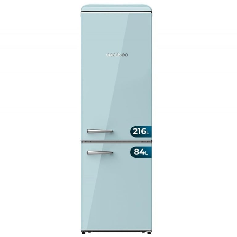 Réfrigérateur Combiné Cecotec 02756 – 300L Classe E, LED Intérieur