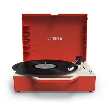 Victrola Re-Spin Tourne-disque entraîné par courroie Rouge