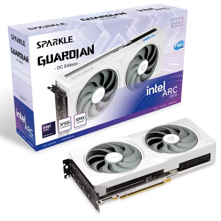 Sparkle Intel ARC B570 GUARDIAN LUNA OC 10GB - vue 4