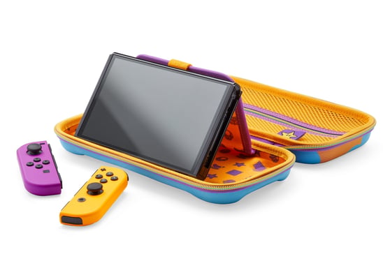 PowerA NSCS0302-01 funda para consola portátil Funda protectora rígida Nintendo Malla, Caucho Multicolor