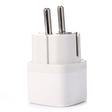 Adaptador de Viaje Universal con Enchufe EU, Máx 250V/10A, Compatible con Enchufes UK/AU/US/EU, Ideal para Reventa Minorista & Uso Doméstico