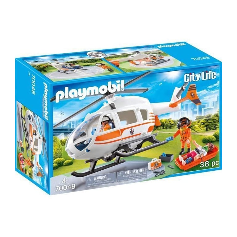 PLAYMOBIL 70048 - Helicoptere de secours - Neuf