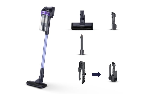 Samsung VS15A6031R4 Aspiradora escoba Batería Secar Sin bolsa 0,8 L Negro