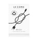 Cable Lightning para iPhone Negro - 2 metros - Fabricado con redes de pesca recicladas