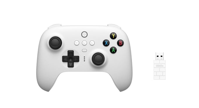 8Bitdo Ultimate 2.4Ghz Wireless Controller para Windows PC, Android y Raspberry pi - Blanco