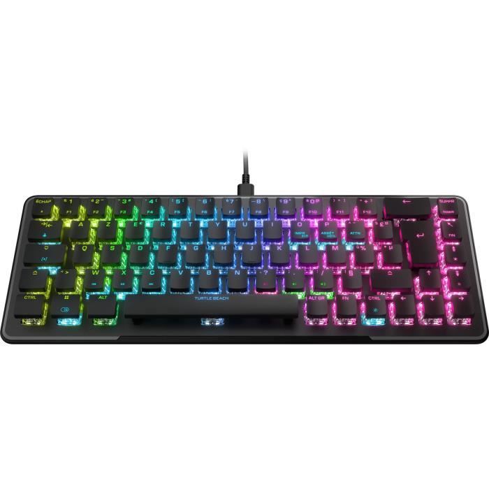 Clavier gaming optique et mécanique filaire Turtle Beach - Vulcan II Mini - Noir - Neuf