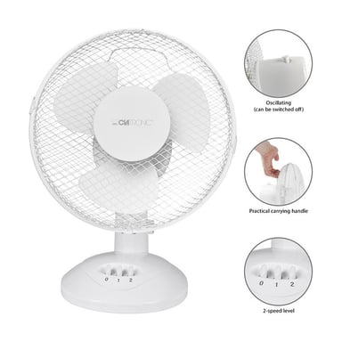Ventilateur De Table Blanc Vl 3601 Clatronic