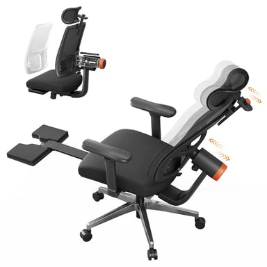 NEWTRAL MagicH-BPro Sedia Ergonomica con Poggiapiedi, Schienale e Poggiatesta Auto-Regolabili, Supporto Lombare Adattivo