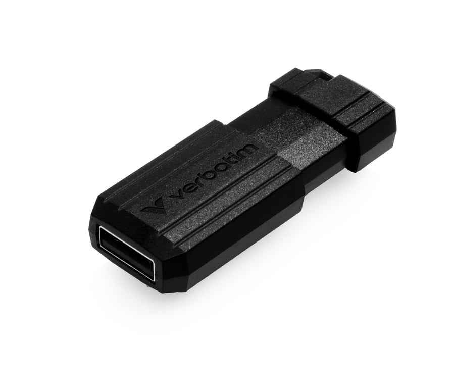 Verbatim Micro-clé USBPinStripe de 64 Go - noire - Neuf