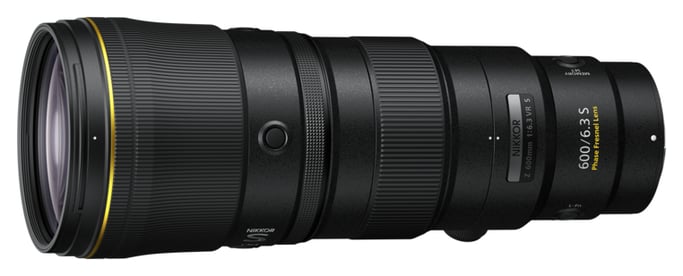 Nikon NIKKOR Z 600mm f/6.3 VR S SLR Super teleobjetivo Negro