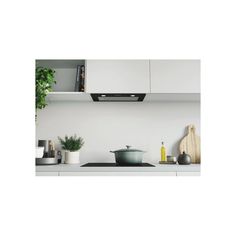 Hotte murale filtrante Rosières RHG5801PN1 52 cm extraction jusqu'à 606 m³h 3 vitesses LED 2x4 W clapet anti retour filtres inclus Neuf - vue 2