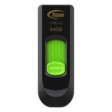Team Group C145 unidad flash USB 64 GB USB tipo A 3.2 Gen 1 (3.1 Gen 1) Negro, Verde