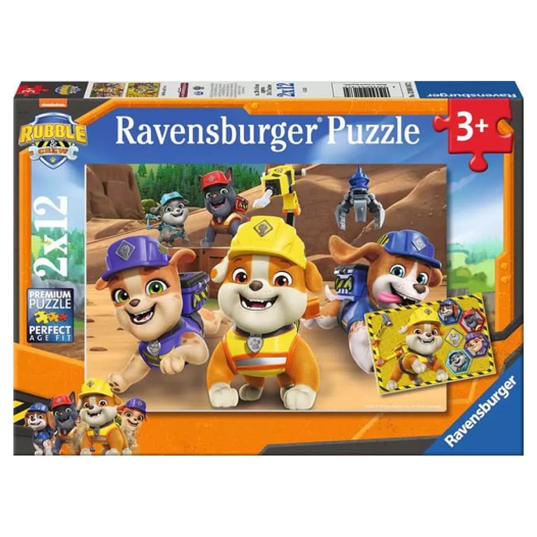 Puzzles 2x12 pièces : Rubben 'équipe en action ! Ravensburger France - vue 3