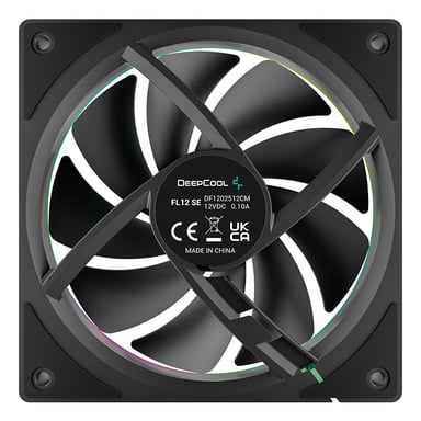 DeepCool FL12 SE Carcasa del ordenador Ventilador 12 cm Negro 1 pieza(s)