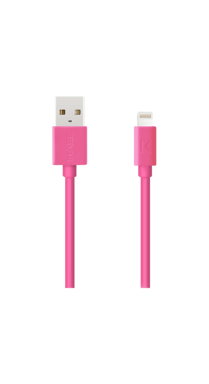 Cable Lightning de carga/sincronización Apple con certificación MFi (2M), Bombón rosa